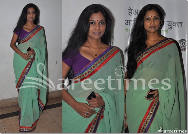 Green_Georgette_Saree