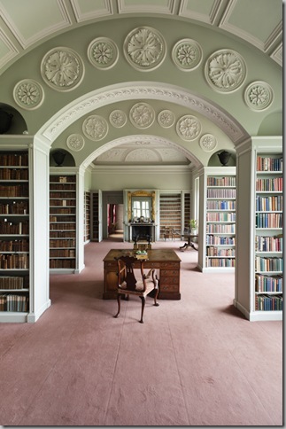 The Book Room at Wimpole Hall, Cambridgeshire.