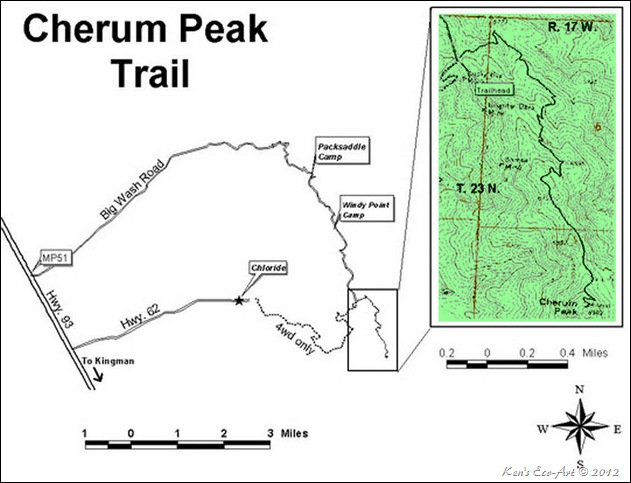 MAP-Cherum Peak Trail MAP-Cherum Peak Trail