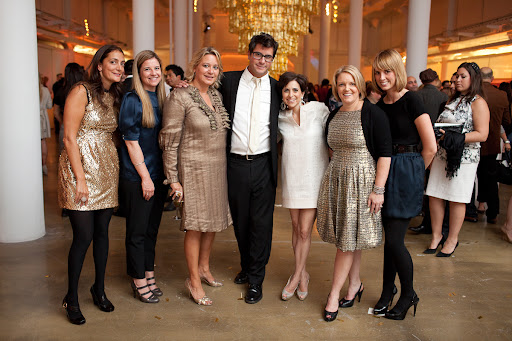 The Martha Stewart Weddings team with Jennifer and Claudia from the Wedding Library.