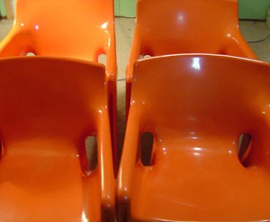 Vico Magistretti Gaudi armchair, orange
