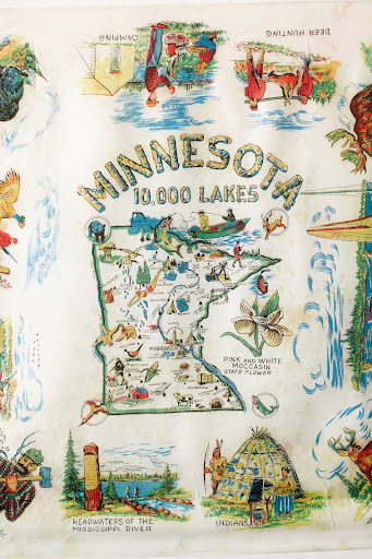 I love the individual scenes on this scarf. (Martha Stewart Living, July 2010)