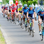 The Marco Polo Cycling Team leading the race in the Cologne Classic (Germany). (photo: Gerd Ramme)