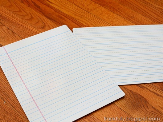 I love that these dry erase boards look like paper!