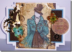 Steampunk Blue Lady