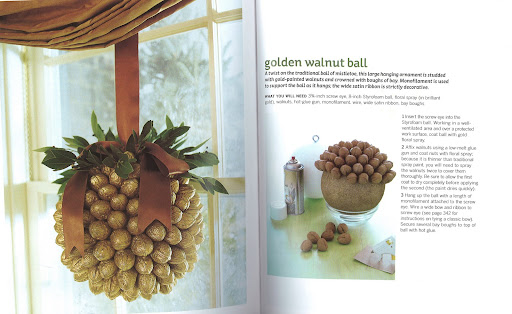 I love anything gilded. A touch of gold makes holiday decorations festive. This golden walnut ball is a twist on the traditional ball of mistletoe. I love anything gilded. A touch of gold makes holiday decorations festive. This golden walnut ball is a twist on the traditional ball of mistletoe.
