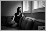 April 28, 2008. Chapel Hill, NC.<br /> Sarah Dessen, author of young adult fiction, in her home in Chapel Hill, NC.