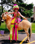 Pink & Green Sequin with horse