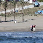 We genieten van het strand