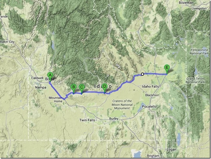 Hwy 20 West to East Hwy 20 West to East