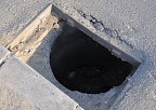 Manhole with out a cover