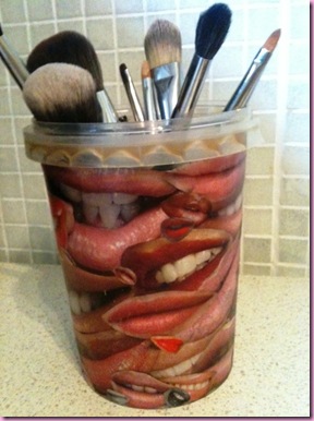 brush pot after