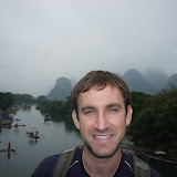 Floating down the Li River on a bamboo Raft 2012-05-24 Li River Tour to Yangshau