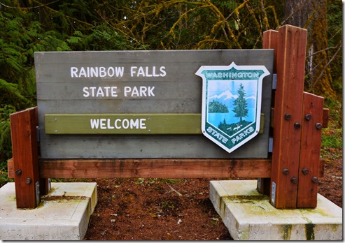 Rainbow Falls Sign