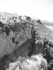 The canyon in Ronda as seen from the Puente Nuevo.