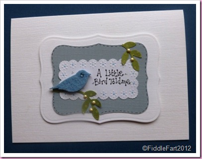 A Little Bird Told me Card