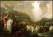 Joshua passing the River Jordan with the Ark of the Covenant, by Benjamin West 1800