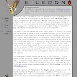 What my Big Country fan site looked like - I created it in 1997, and I ran the Big Country fan email list for a while What my Big Country fan site looked like - I created it in 1997, and I ran the Big Country fan email list for a while