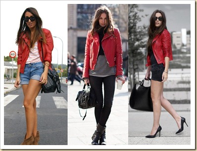 jaqueta vermelha