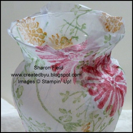Love and Care, Summer Mini, Super Saturday Tutorial, Sharon Field, Decoupage on Glass, Decoupage Vase, Luminary, Pencil Cup, fathers day, Gift, Birthday, Created By You, Tutorial, Step by Step