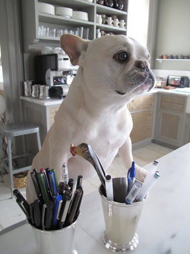 In fact, every time Martha goes to a new book signing for all of those books that keep passing through this kitchen, she always signs with a LePen.