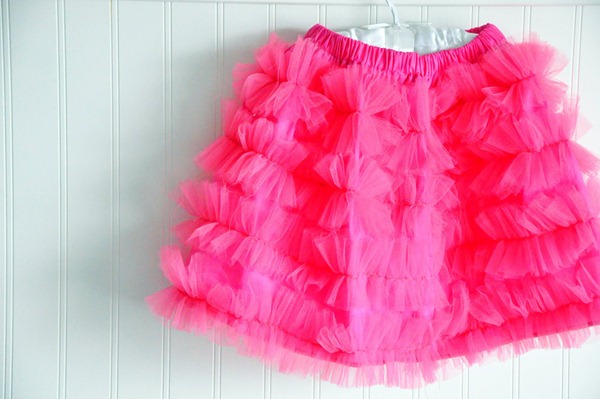 tulle ruffle skirt tutorial