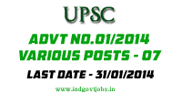 UPSC-Advt-No-01-2014