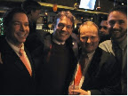 Stonewall Democatic Club's Past President Dirk McCall, Executive Board Member Fredy H. Kaplan and Treasurer Joseph G. Hagelmann, III.