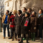 The Chicago Landmark Project, co-coordinated by Brian Golden and Cassy Sanders. June 4 - July 11, 2011. (l to r) Brian Stojak, Eric Ziegenhagen, Katy Albert, Sam Bailey, Jonathan Green, Yolanda Nieves, Rob Koon, Cassy Sanders, Jonathan Baude, Brian Golden. Photo credit: Amanda Clifford.