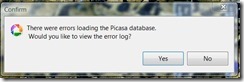 picasa error