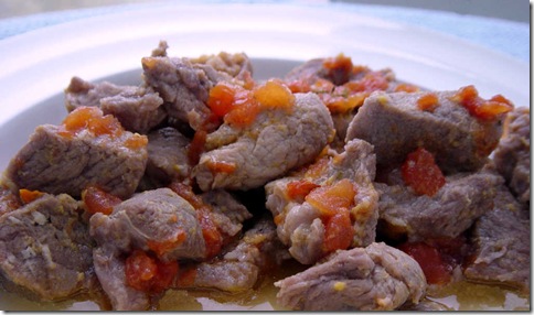 Pork Cooked in Orange and Lemon