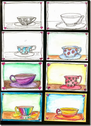 Tea Cup ATCs 001