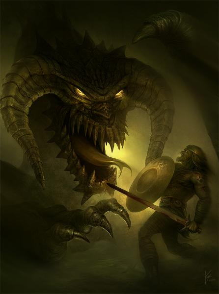 Black Dragon By Kyle Anderson, Dragons