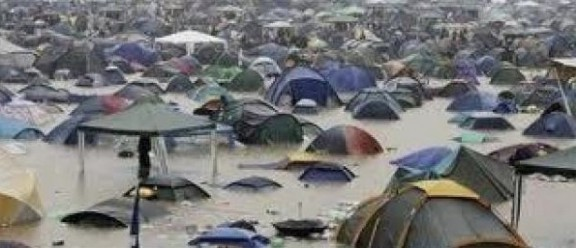 The U.K. edition of the Creamfields dance music festival was cancelled after being hit with massive flooding that turned the festival site near Warrington into a gigantic swamp. 26 August 2012