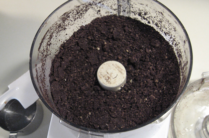 The whole cake just takes a food processor and some measuring cups. The whole cake just takes a food processor and some measuring cups.