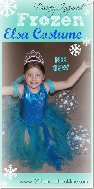 Disney Frozen Inspired No Sew Elsa Costume for Kids Disney Frozen Inspired No Sew Elsa Costume for Kids