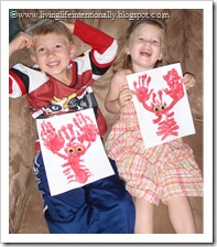 Hand/Feet Lobster Craft