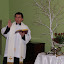 Kolęda księży z dekanatu w klubie parafialnym