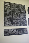The menu!