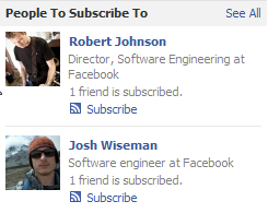 Facebook recommended subscriptions
