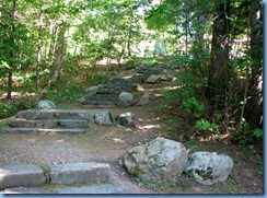 6805 Quebec - Gatineau Park - Mackenzie King Estate - Kingswood - steps back up from Kingsmere Lake