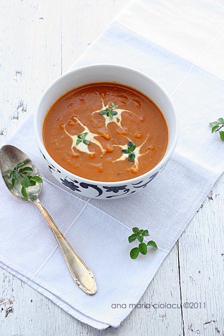 Supa crema de legume cu crutoane 2