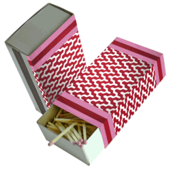 A beautiful matchbox is a great way to add a little personality to any bar. (iammoi.com) A beautiful matchbox is a great way to add a little personality to any bar. (iammoi.com)