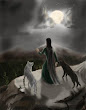 Witch And Two Wolves