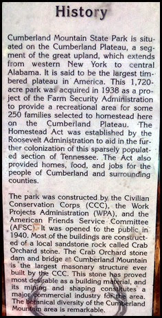 03c3 - Cumberland Mountain SP, Old History Article