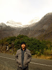Too excited to see a snow capped mountain so close