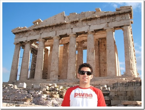O Partenon, na colina da acrópole