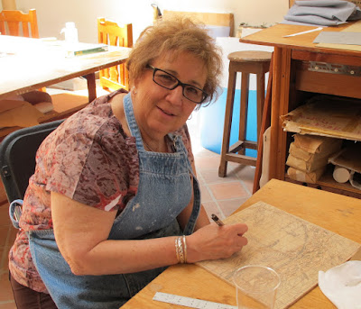 Mary brought one block already carved