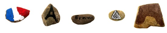 Montessori Tidbits:  Symbols of France rock craft