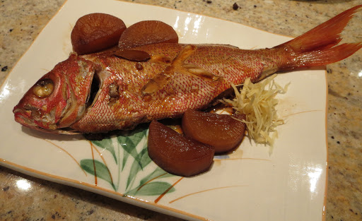 Norio on Wine and Food: Simmered whole Vermilion snapper 鯛の煮付け